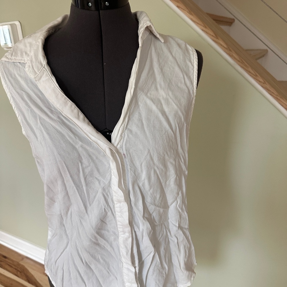 Anthropologie Sleeveless White Women's Top